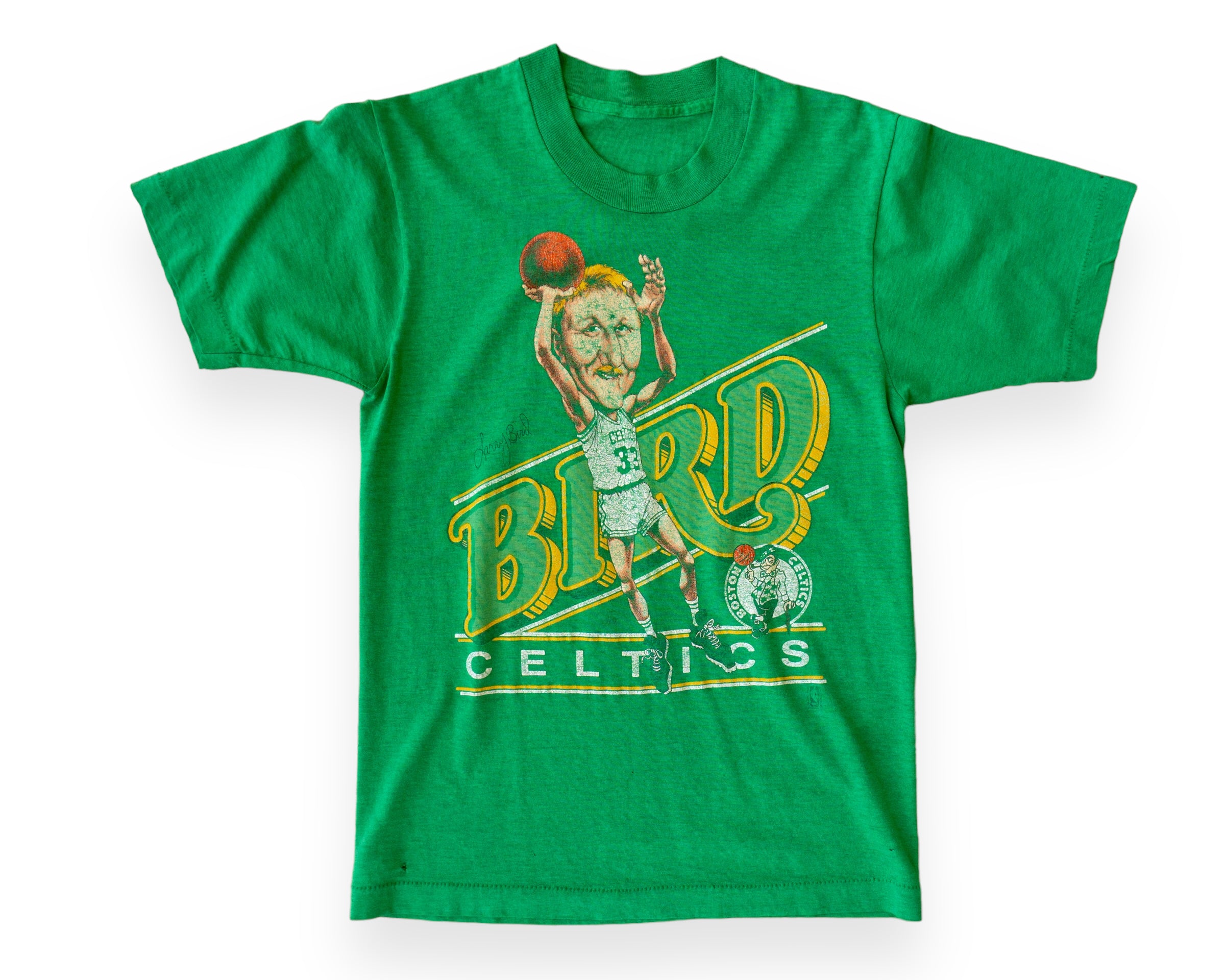 Larry Bird Celtics Spray Paint Style T-shirt - Ink In Action