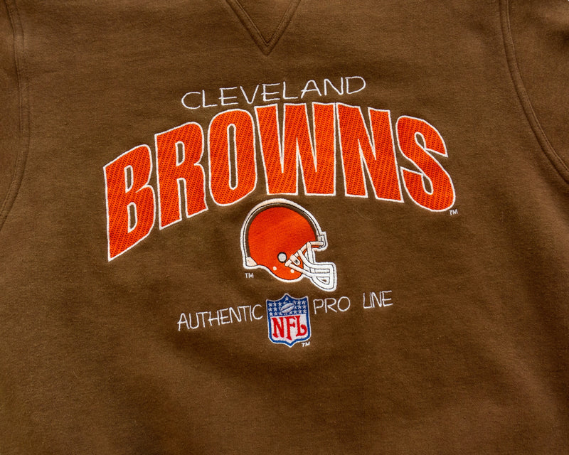 Vintage 90s Cleveland Browns Nfl Sweatshirt Medium Cleveland 