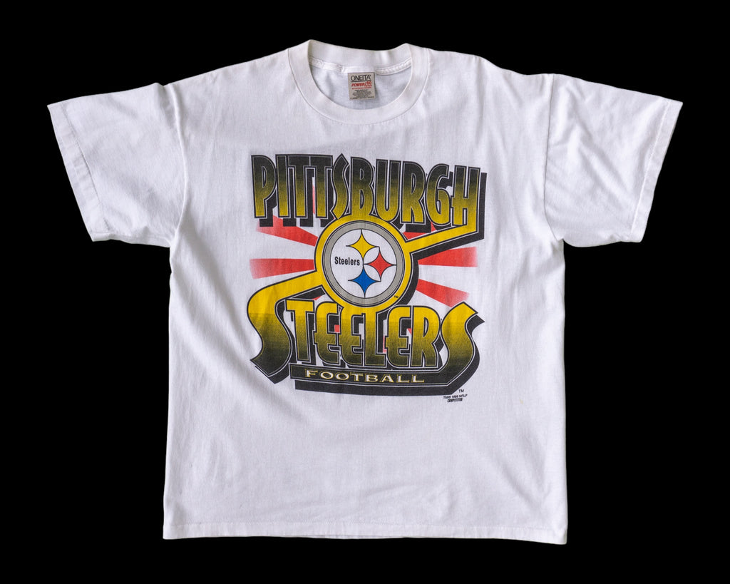 90's Steelers T-Shirt - Wayne Wardrobe - Vintage + Luxury