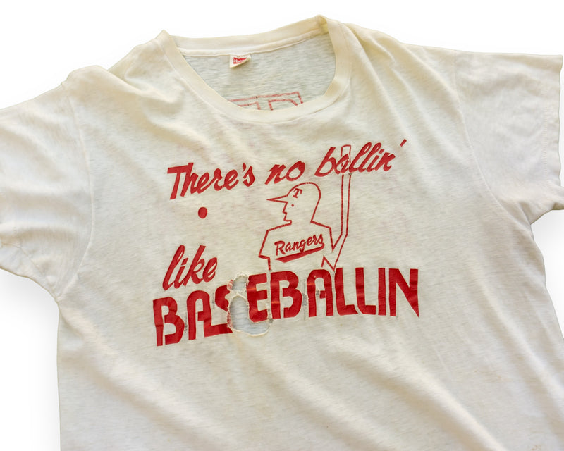 Vintage Texas Rangers No Ballin' Like Baseballin' T-Shirt