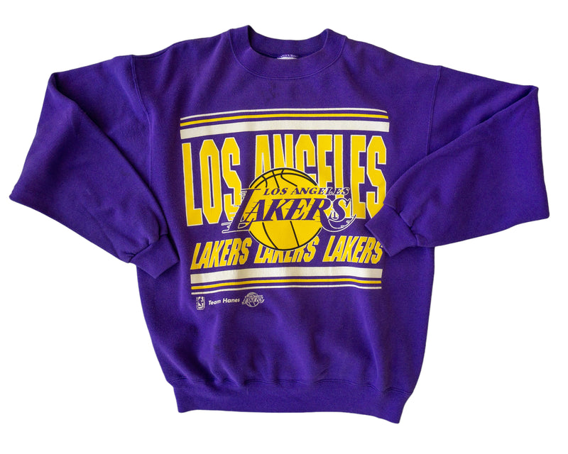 Vintage 90s LA Lakers Sweatshirt Pullover Jumper Los Angeles 