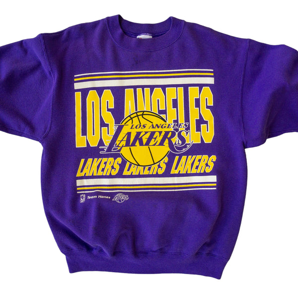 Hottertees Los Angeles 90s Vintage Lakers Sweatshirt