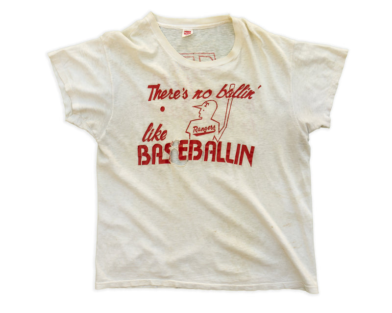 Vintage Texas Rangers No Ballin' Like Baseballin' T-Shirt – Savior Clothing